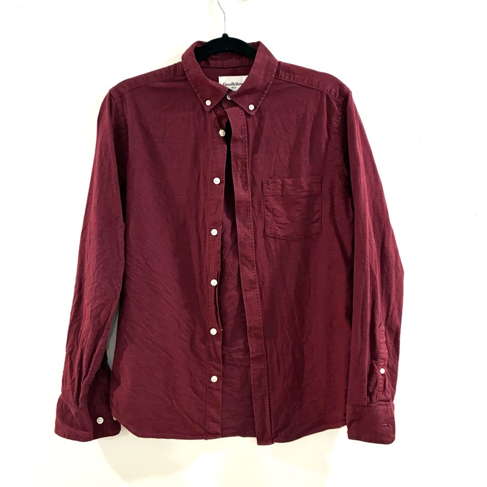 Goodfellow & Co. Men's Burgundy Button-Up Oxford Shirt
